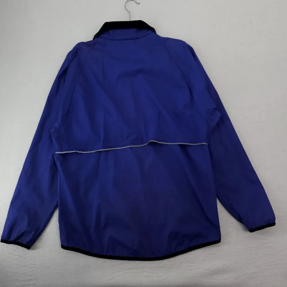 VTG Brooks Men’s‎ M Activent Windbreaker Jacket Blue Lightweight Water-Resistant